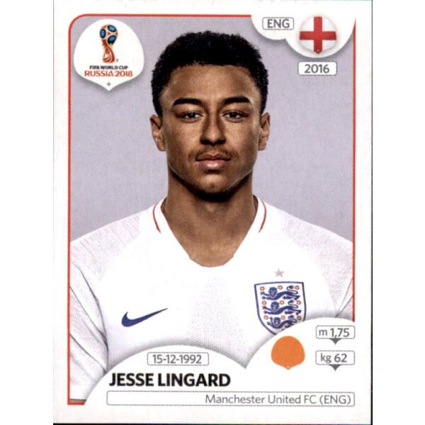Panini WM 2018 - Sticker 587 - Jesse Lingard - England