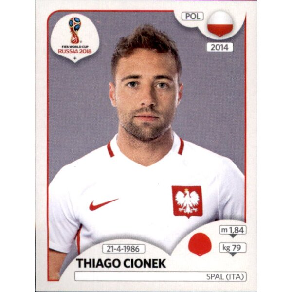 Panini WM 2018 - Sticker 599 - Thiago Cionek - Polen