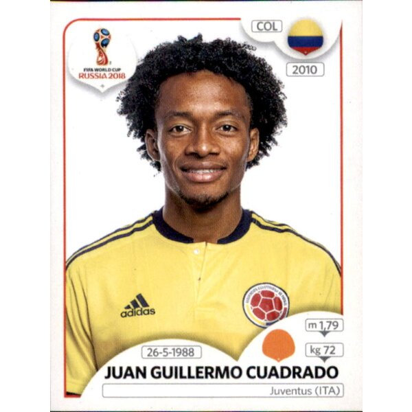 Panini WM 2018 - Sticker 641 - Juan Guillermo Cuadrado - Kolumbien