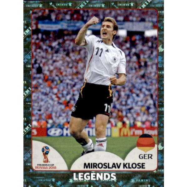 Panini WM 2018 - Sticker 681 - Mirolsav Klose - FIFA World Cup Legends