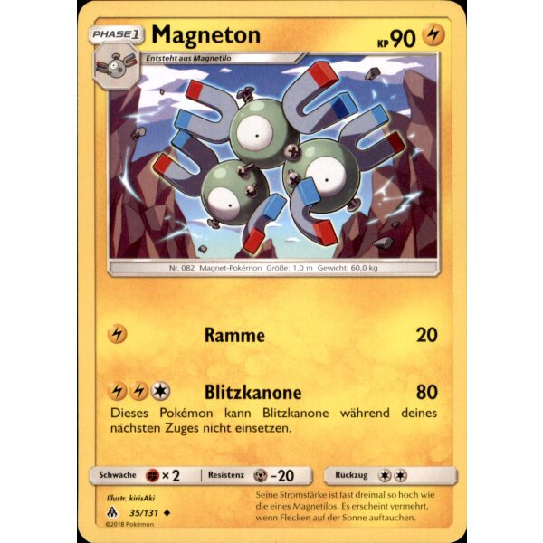 35/131 Magneton - Sonne und Mond - Grauen der Lichtfinsternis