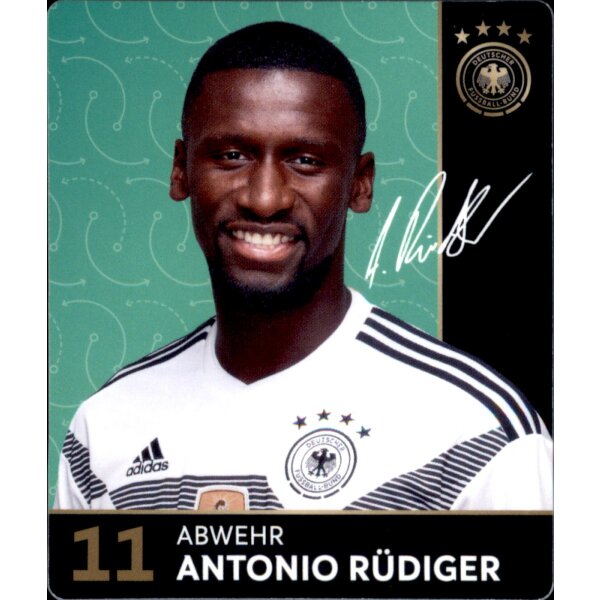 11 - Antonio Rüdiger - REWE WM18 Sammelkarte