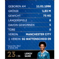 23 - Leroy Sane - REWE WM18 Sammelkarte