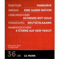 36 - 12. Mann - REWE WM18 Sammelkarte