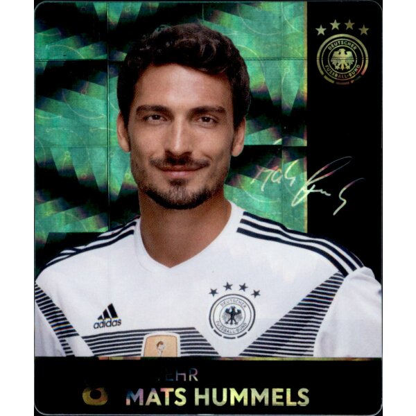 8 - Mats Hummels GLITZER  - REWE WM18 Sammelkarte