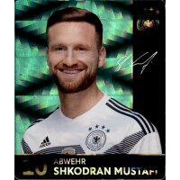 10 - Shkodran Mustafi GLITZER  - REWE WM18 Sammelkarte