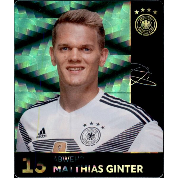 13 - Matthias Ginter GLITZER  - REWE WM18 Sammelkarte