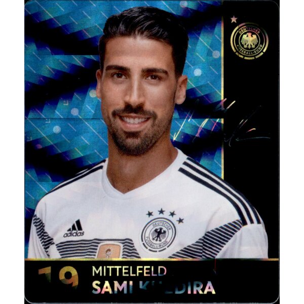 19 - Sami Khedira GLITZER  - REWE WM18 Sammelkarte