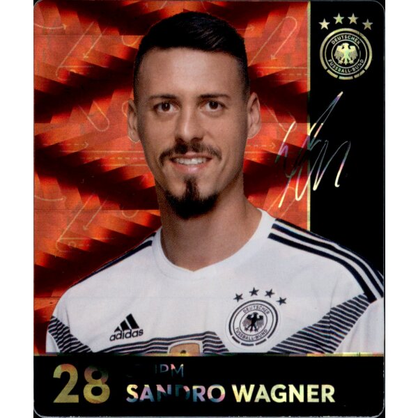 28 - Sandro Wagner GLITZER  - REWE WM18 Sammelkarte