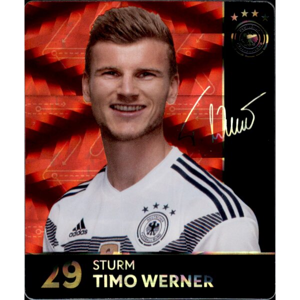29 - Timo Werner GLITZER  - REWE WM18 Sammelkarte