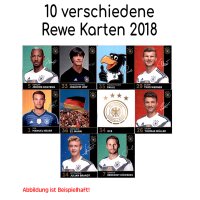 WM 2018 REWE Sammelkarten - 10 verschiedene Karten