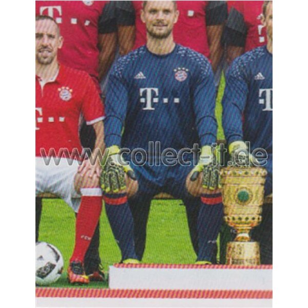 BAM1617 - Sticker 7 - Mannschaftsbild - Panini FC Bayern München 2016/17