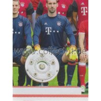 BAM1617 - Sticker 8 - Mannschaftsbild - Panini FC Bayern...