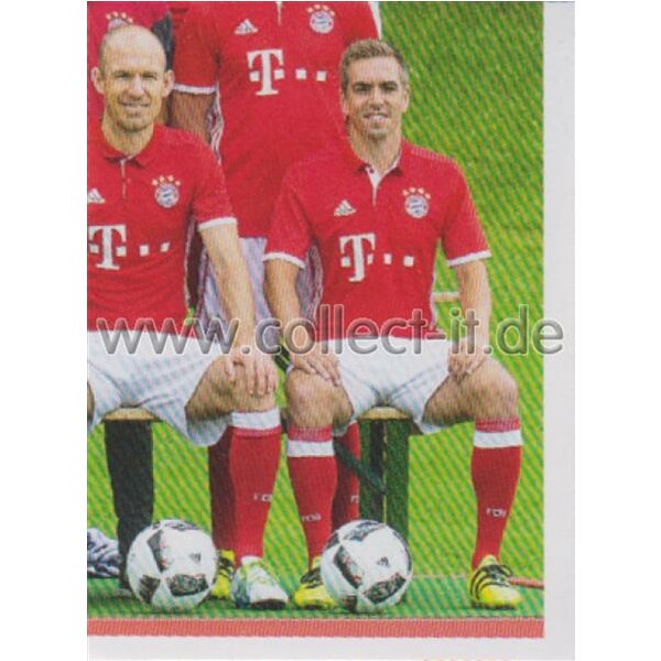 BAM1617 - Sticker 9 - Mannschaftsbild - Panini FC Bayern München 2016/17