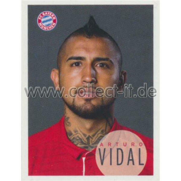 BAM1617 - Sticker 116 - Arturo Vidal - Panini FC Bayern München 2016/17