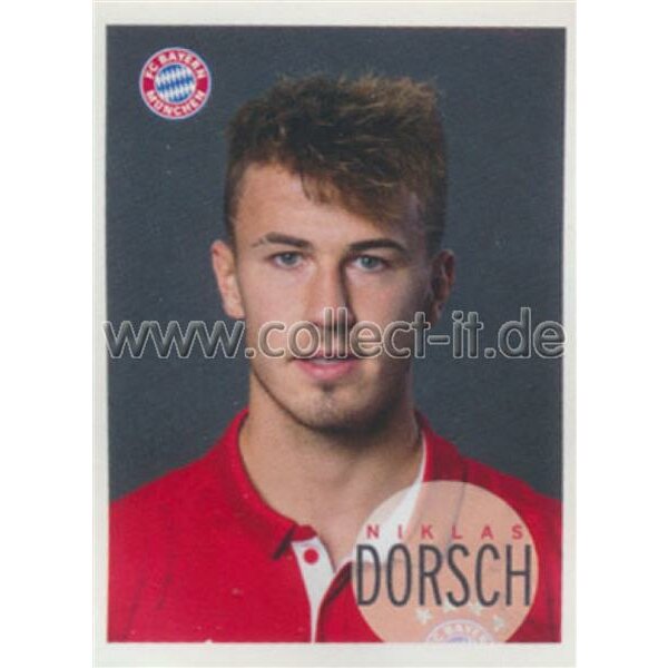 BAM1617 - Sticker 132 - Niklas Dorsch - Panini FC Bayern München 2016/17