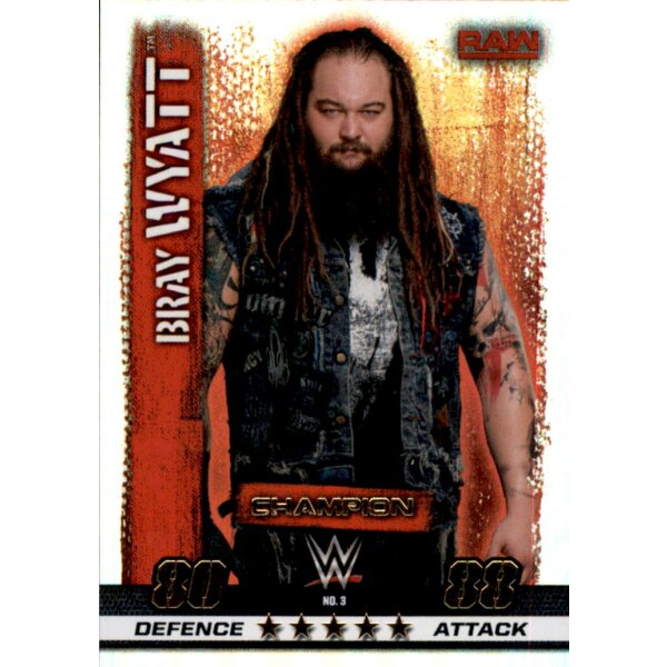 WWE Slam Attax - 10th Edition - Nr. 3 - Bray Wyatt - Champion