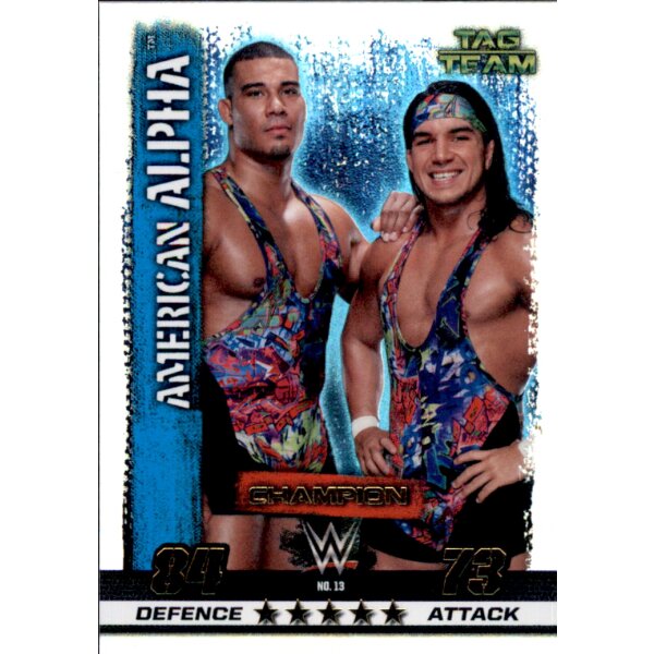 WWE Slam Attax - 10th Edition - Nr. 13 - American Alpha - Champion