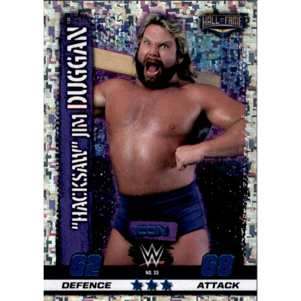 WWE Slam Attax - 10th Edition - Nr. 33 - “Hacksaw” Jim Duggan - Icon