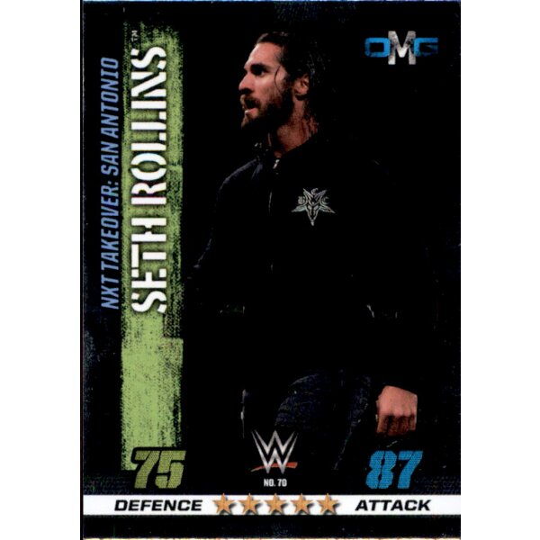 WWE Slam Attax - 10th Edition - Nr. 70 - Seth Rollins - OMG