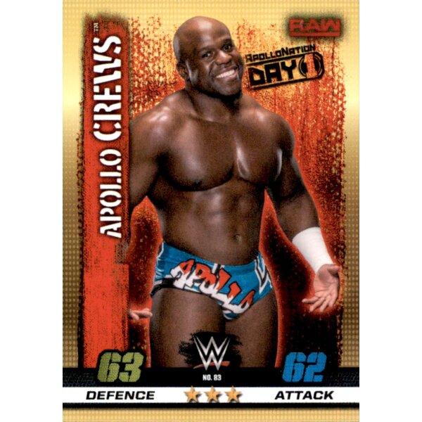 WWE Slam Attax - 10th Edition - Nr. 83 - Apollo Crews - RAW