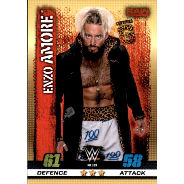 WWE Slam Attax - 10th Edition - Nr. 103 - Enzo Amore - RAW