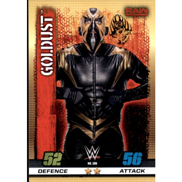 WWE Slam Attax - 10th Edition - Nr. 106 - Goldust - RAW