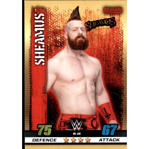 WWE Slam Attax - 10th Edition - Nr. 128 - Sheamus - RAW