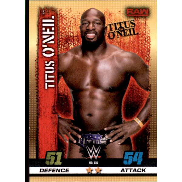 WWE Slam Attax - 10th Edition - Nr. 131 - Titus O’Neil - RAW