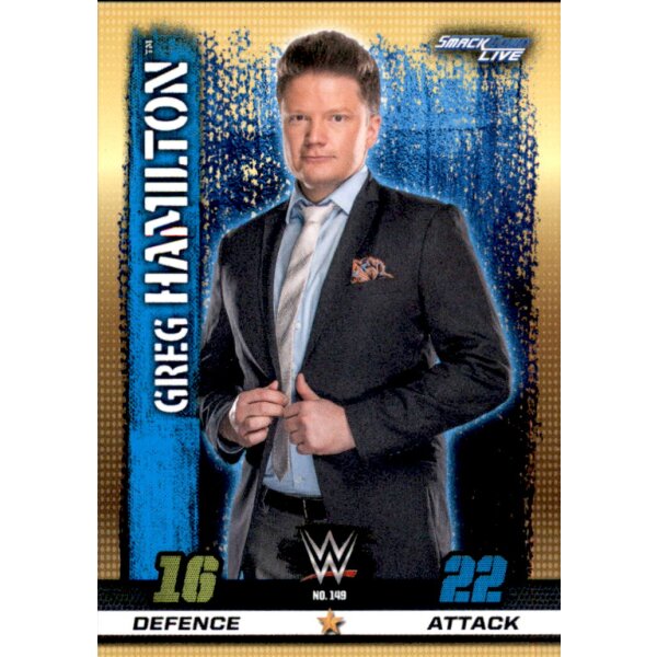 WWE Slam Attax - 10th Edition - Nr. 149 - Greg Hamilton - Smackdown Live