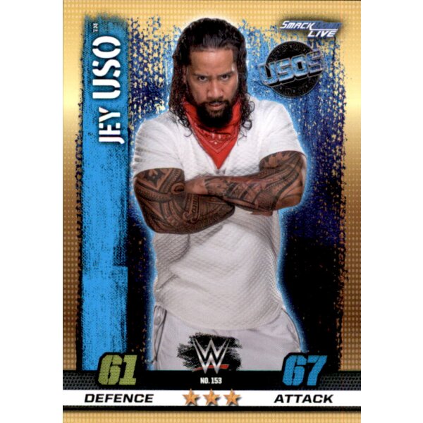 WWE Slam Attax - 10th Edition - Nr. 153 - Jey Uso - Smackdown Live