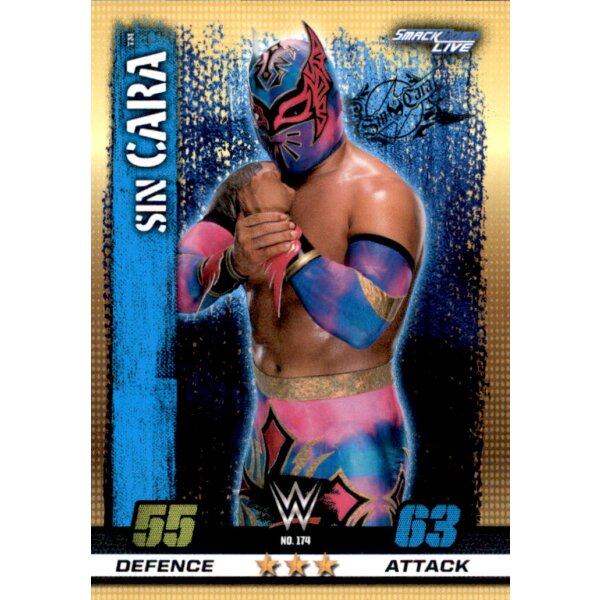 WWE Slam Attax - 10th Edition - Nr. 174 - Sin Cara - Smackdown Live