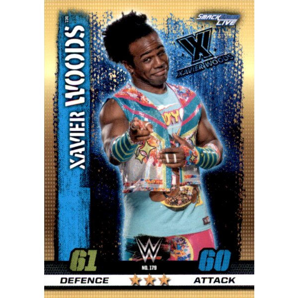 WWE Slam Attax - 10th Edition - Nr. 179 - Xavier Woods - Smackdown Live