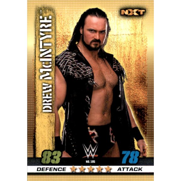 WWE Slam Attax - 10th Edition - Nr. 195 - Drew McIntyre - NXT