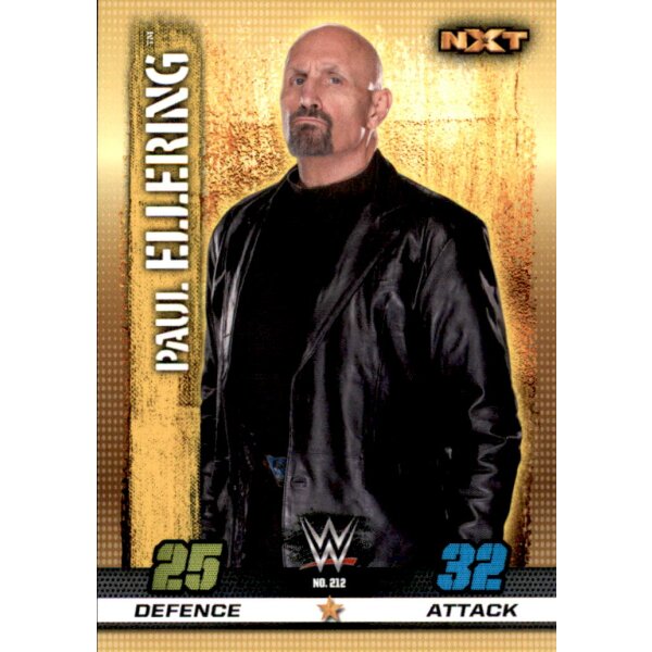 WWE Slam Attax - 10th Edition - Nr. 212 - Paul Ellering - NXT