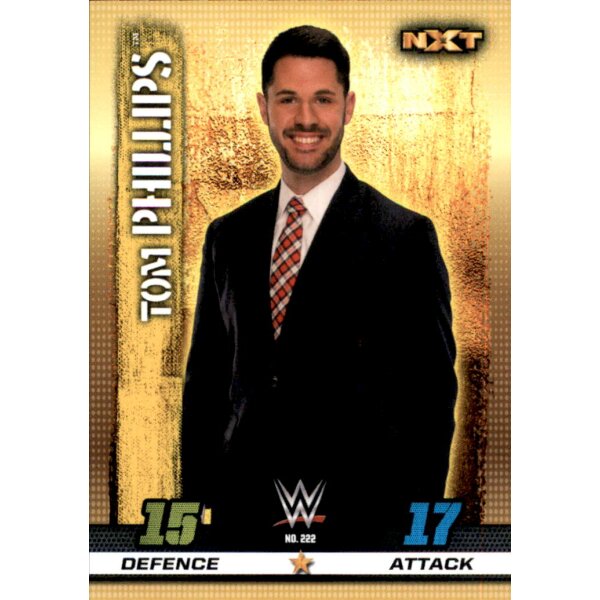 WWE Slam Attax - 10th Edition - Nr. 222 - Tom Phillips - NXT