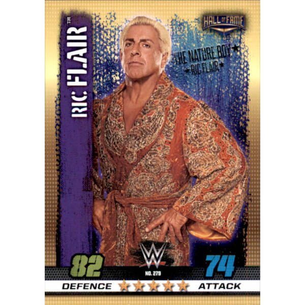 WWE Slam Attax - 10th Edition - Nr. 279 - Rick Flair - Hall of Fame