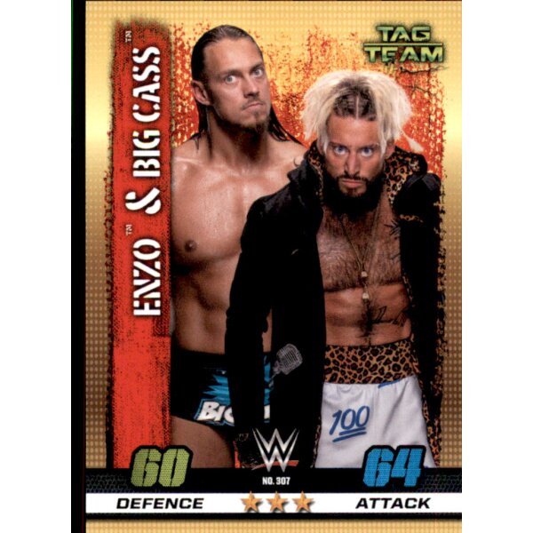 WWE Slam Attax - 10th Edition - Nr. 307 - Enzo & Big Cass - Tag Team