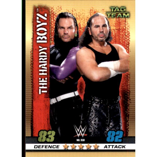 WWE Slam Attax - 10th Edition - Nr. 310 - The Hardy Boyz - Tag Team