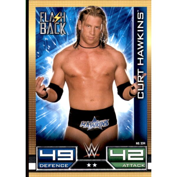 WWE Slam Attax - 10th Edition - Nr. 334 - Curt Hawkins - Flashback