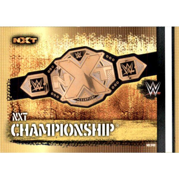 WWE Slam Attax - 10th Edition - Nr. 349 - NXT Championship - Belt