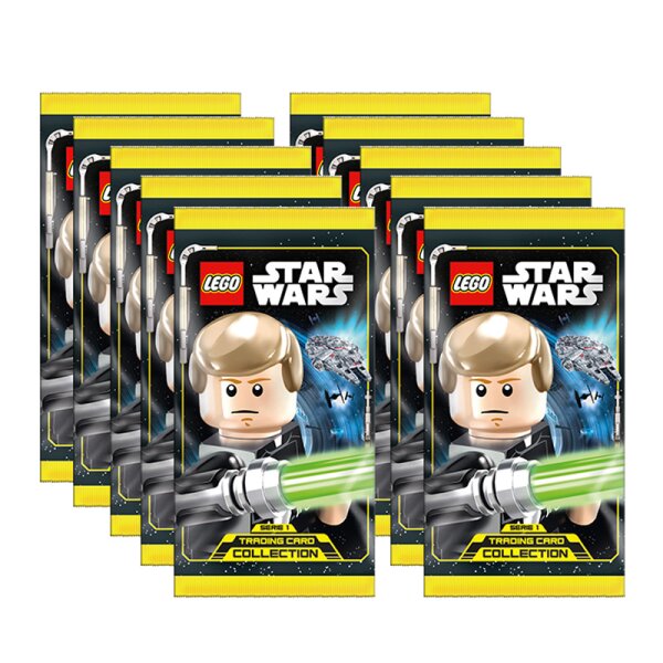 LEGO Star Wars - Serie 1 Trading Cards - 10 Booster - Deutsch