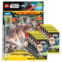 LEGO Star Wars - Serie 1 Trading Cards - 1 Starter + 10...