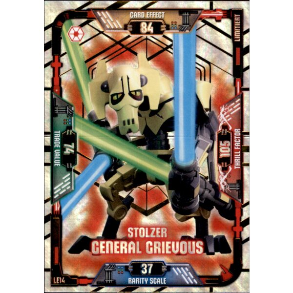 LE14 - Stolzer General Grievous - Limitierte Auflage - LEGO Star Wars SERIE 1
