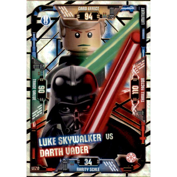 LE20 - Luke Skywalker VS Darth Vader - Limitierte Auflage - LEGO Star Wars SERIE 1