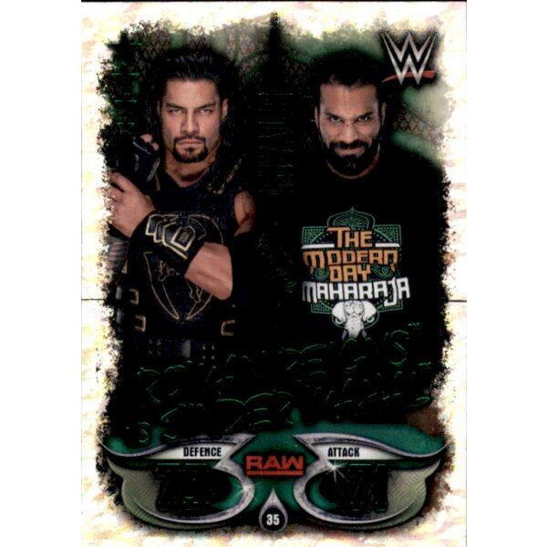 Karte 35 - Roman Reigns VS. Jinder Mahal - Rivals - WWE Slam Attax - LIVE