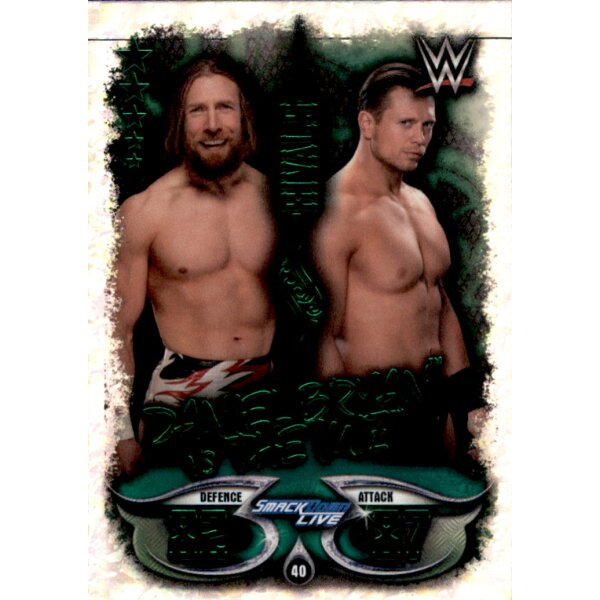 Karte 40 - Daniel Bryan VS. The Miz - Rivals - WWE Slam Attax - LIVE