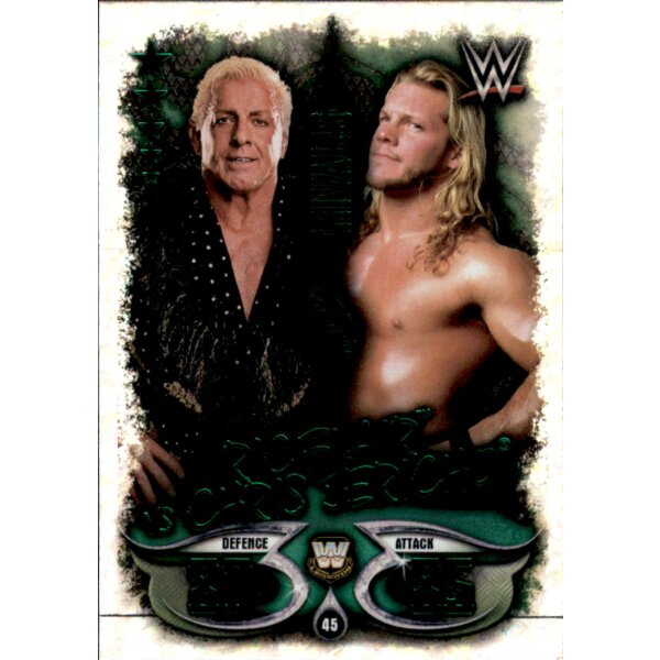 Karte 45 - Ric Flair VS. Chris Jericho - Rivals - WWE Slam Attax - LIVE