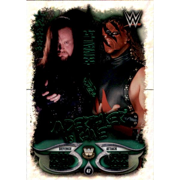 Karte 47 - Undertaker VS. Kane - Rivals - WWE Slam Attax - LIVE