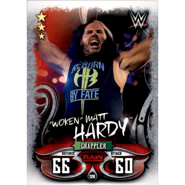 Karte 120 - "Woken" Matt Hardy - Raw - WWE Slam Attax - LIVE